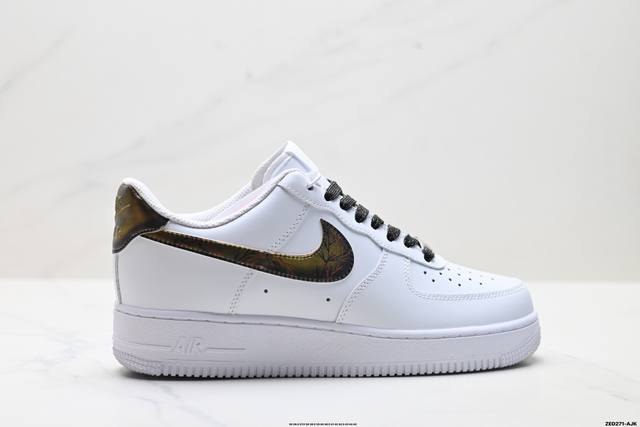 公司级Nike Air Force 1‘07 原楦头原纸板 打造纯正低帮空军版型 专注外贸渠道 全掌内置蜂窝气垫 原盒配件 原厂中底钢印、拉帮完美 货号:Zh0