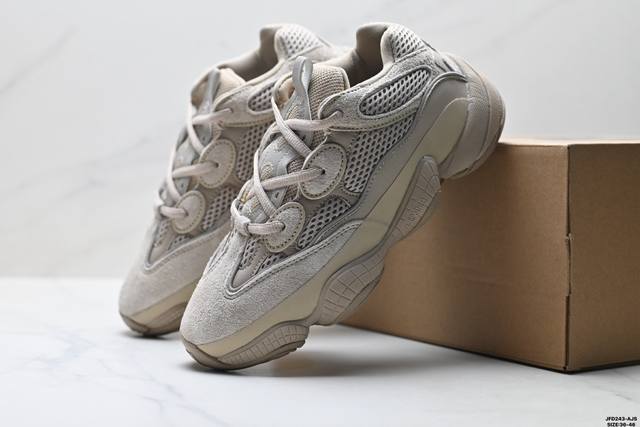 公司级Adidas Originals Yeezy 500 椰子500 网布合成革 时尚休闲舒适百搭 阿迪达斯 低帮老爹鞋 货号:F36640 尺码:36-46