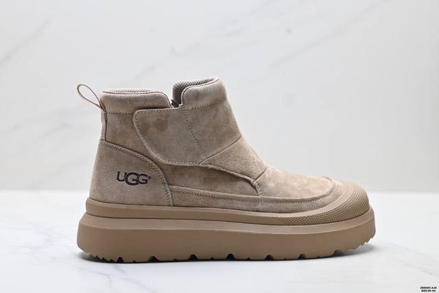 公司级2025冬季新款拉链雪地靴男保暖加绒加厚情侣棉鞋高帮工装马丁短靴 尺码:39-44 Ld:Zed093-Ajs