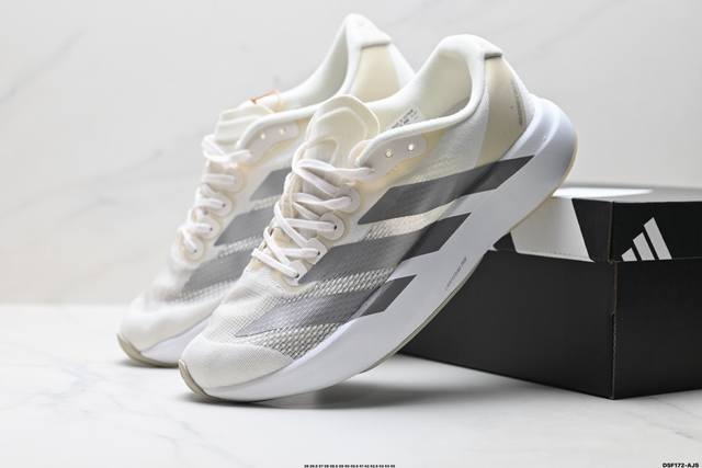 真标Adidas Adizero Evo Sl 阿迪达斯 舒适百搭防滑耐磨 低帮 休闲跑步鞋 货号:Jr3418 尺码:36 36.5 37 38 38.5 3