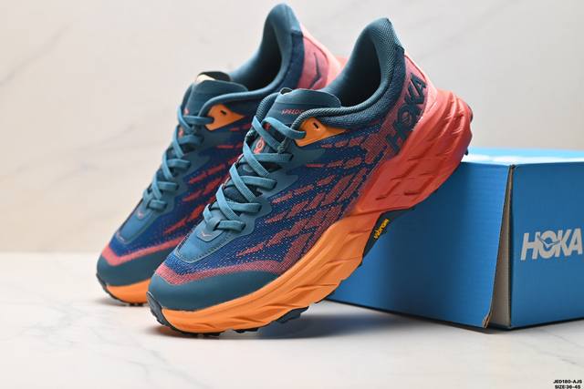公司级Hoka Speedgoat 5 轻量低帮户外越野跑鞋 户外山脉越野轻量运动跑鞋 货号:1127912 Id:Jed180-Ajs