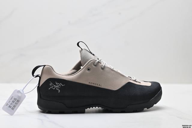 公司级Arcteryx始祖鸟 Konseal Men 轻量 网布防滑轻便耐磨 低帮户外运动跑步鞋 外观看似朴实 却散发着一股高贵气息 虽然是标榜越野鞋 但其实越