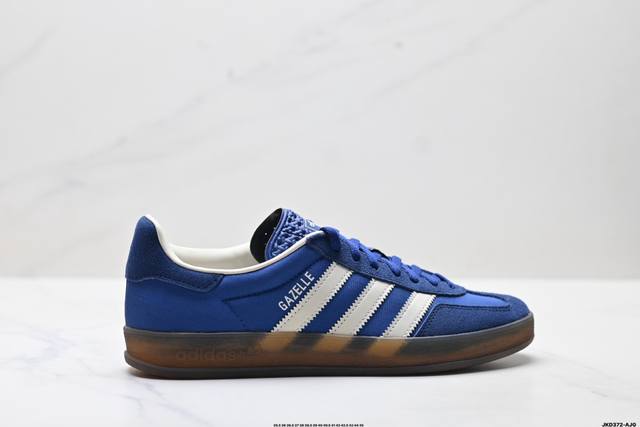 公司级Adidas Originals Gazelle Indoor 阿迪达斯 三叶草休闲防滑耐磨低帮板鞋 鞋头出色设计 塑就出众贴合感 稳固的后跟贴合足部曲线