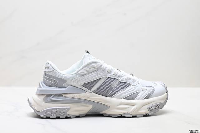 公司级Adidas Xlg Storm Edge 阿迪达斯 舒适 防滑 老爹鞋 鞋面由轻薄透气的网布制成 提供卓越的空气流通性能 中底使用品牌独有的Bounce