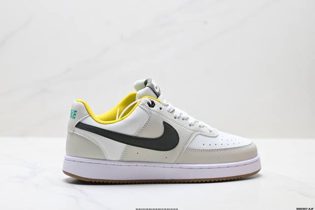 真标Nike Court Vision Lo 耐克 低帮百搭透气休闲运动板鞋 经典耐用的设计 兼顾舒适脚感和出众风范 演绎匠心之作 结构性的支撑贴合感结合复古篮
