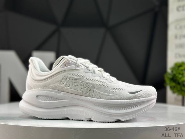 Hoka One One Bondi 9 复古舒适防滑耐磨 低帮 山地户外跑步鞋 货号:1162011 Wwh 尺码:36 36.5 37.5 38 38.5