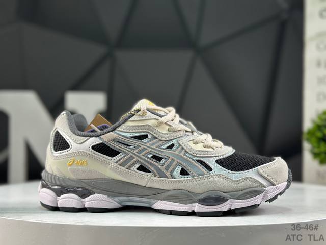 亚瑟士 Asics Gel-Nyc 亚瑟士 透气网眼鞋面 配合部分合成革材质 采用全新Ahar+橡胶材质 更加耐磨 货号:1201A789-001 尺码:如图右