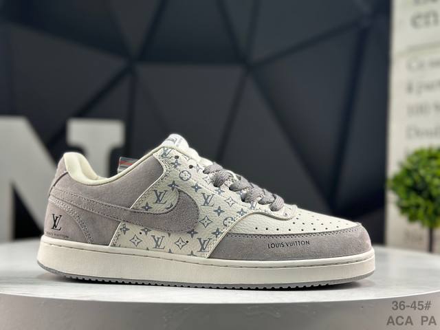 福利特价 耐克 Nike Court Vision 低帮百搭 透气休闲运动板鞋 兼顾舒适脚感和出众风范 演绎匠心之作 结构性的支撑贴合感结合复古篮球设计 电绣工