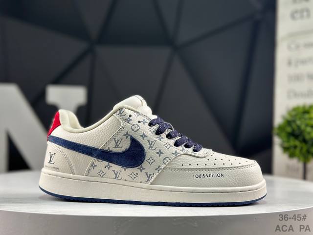 福利特价 耐克 Nike Court Vision 低帮百搭 透气休闲运动板鞋 兼顾舒适脚感和出众风范 演绎匠心之作 结构性的支撑贴合感结合复古篮球设计 电绣工