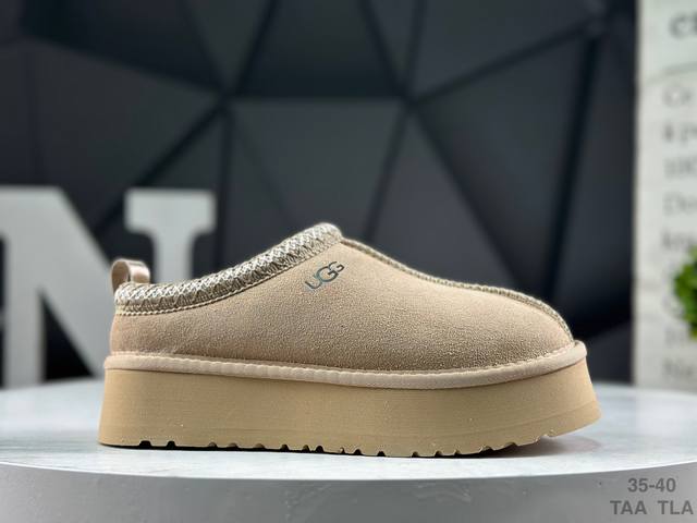 Ugg Tazz 舒适柔软时尚 耐磨增高保暖 民族风一脚蹬保暖雪地靴 尺码:35-40 Taa Tla