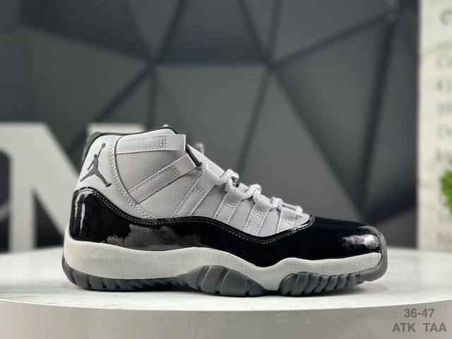 Air Jordan 11 Retro “Space Jam” 高帮 大灌篮 Aj11 乔丹11代 Aj11 乔11 高邦 大灌篮 乔丹篮球鞋系列 后跟改以刺绣