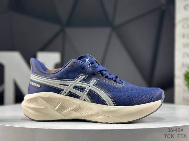 亚瑟士 Asics Novablast 5 Le 运动休闲透气专业跑鞋 #原档案据数开发楦型纸版 原装印尼工代进口单丝纤维程工网布鞋面，更贴合脚型和舒适透气，后