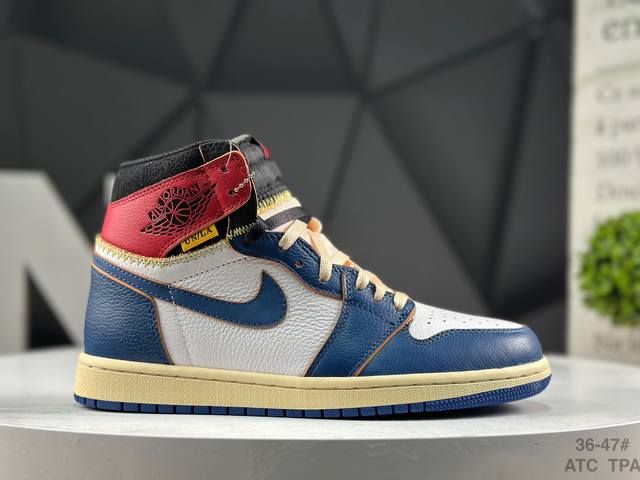 耐克 Air Jordan 1 Retro High Og Nrg 联名款 牛皮 舒适 防滑 高帮 复古篮球鞋 货号：Bv1300 146 尺码：如图所示 At