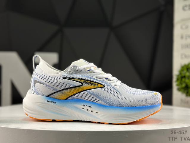 Brooks布鲁克斯Glycerin甘油22跑鞋男子缓震马拉松氮气慢跑鞋 货号:110445 1D 136 尺码:36 36.5 37.5 38 38.5 39