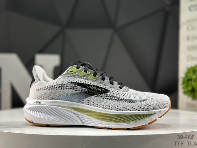 布鲁克斯Brooks Ghost 幽灵 17 经典鞋款厚底**运动老爹鞋 Max 坐垫 搭载 Dna Loft V3 氮气超临界发泡中底，前掌厚度 26Mm、后