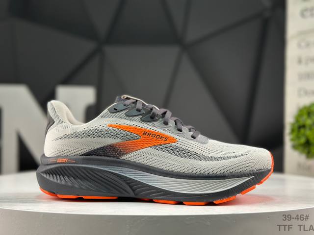 布鲁克斯Brooks Ghost 幽灵 17 经典鞋款厚底**运动老爹鞋 Max 坐垫 搭载 Dna Loft V3 氮气超临界发泡中底，前掌厚度 26Mm、后