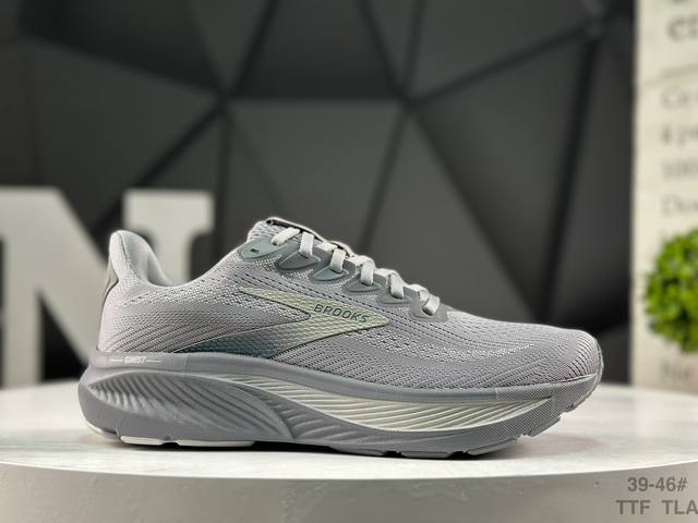 布鲁克斯Brooks Ghost 幽灵 17 经典鞋款厚底**运动老爹鞋 Max 坐垫 搭载 Dna Loft V3 氮气超临界发泡中底，前掌厚度 26Mm、后