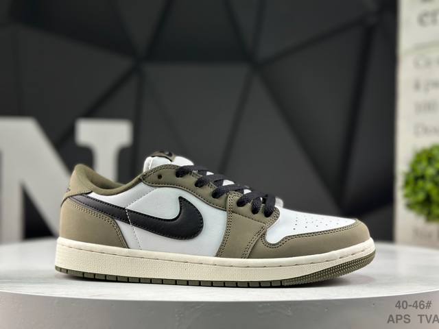 耐克 Nike Air Jordan 1 Low Aj1乔1 低帮潮流缓运动休闲板鞋。Aj1 低帮拼接 完美版型真头层牛皮# 内置缓震气垫 原鞋开模 拒绝公底