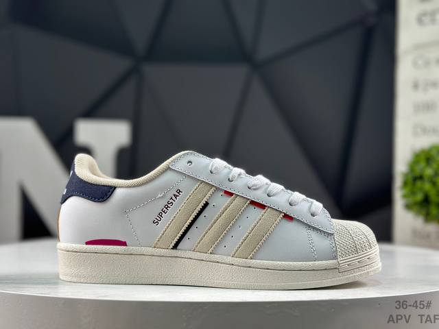 真标带半码 Adidas 阿迪达斯 三叶草Superstar W经典贝壳头运动板鞋 码数：35-45 半 Apv Taf 货号：Hq6626