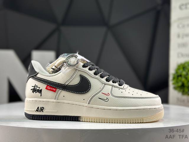 耐克 Nike Air Force 1 '07 Low 空军一号 低帮 运动鞋 休闲鞋 折边针车 工艺难度大 原楦头原纸板 原装鞋盒 定制五金配件 内置全掌气垫