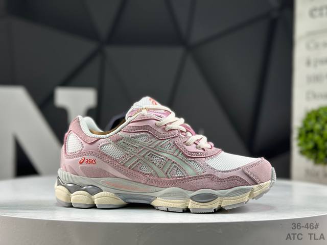 亚瑟士 Asics Gel-Nyc 亚瑟士 透气网眼鞋面 配合部分合成革材质 采用全新Ahar+橡胶材质 更加耐磨 货号:1203A383-106 尺码:如图右