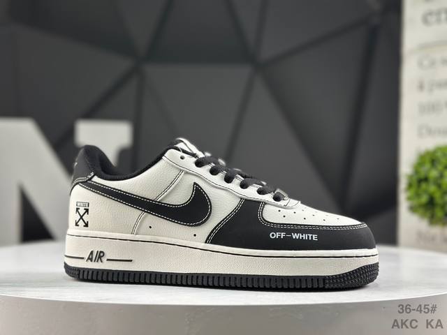 福利特价 耐克 Nk Air Force 1'07 Low 空军一号低帮休闲板鞋 #定制皮料 原楦原纸板 纯正空军版型 高清洁度 内置全掌气垫 货号：Ky889