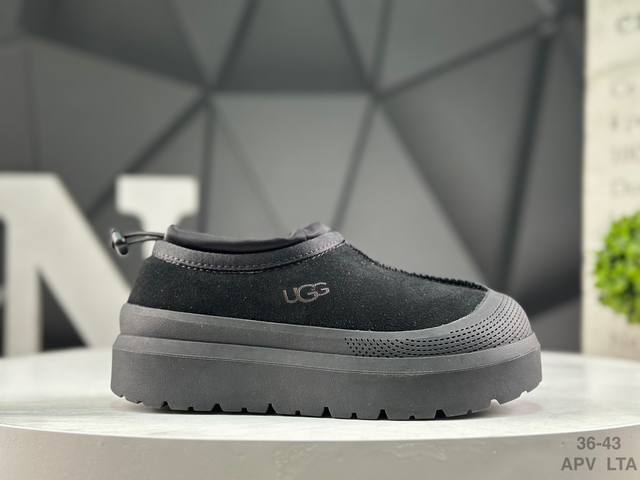 Ugg 王一博同款桑坡雪地靴皮毛一体男女款加绒2025新防滑加厚懒人棉鞋 鞋底： 组合橡胶大底 防滑耐磨，明显** 鞋面： 清爽易打理、抗皱耐磨质感好 货号:W