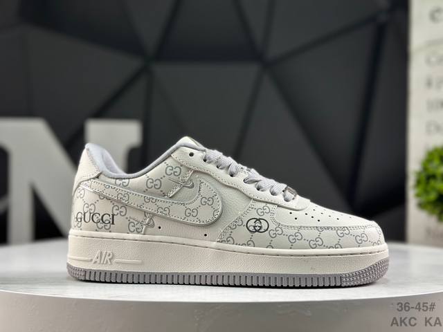 福利特价 耐克 Nk Air Force 1'07 Low 空军一号低帮休闲板鞋 #定制皮料 原楦原纸板 纯正空军版型 高清洁度 内置全掌气垫 货号：Ky889