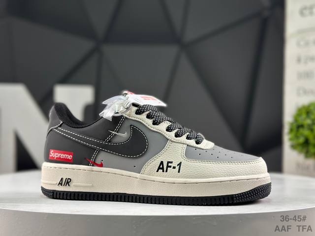 耐克 Nike Air Force 1 '07 Low 空军一号 低帮 运动鞋 休闲鞋 折边针车 工艺难度大 原楦头原纸板 原装鞋盒 定制五金配件 内置全掌气垫