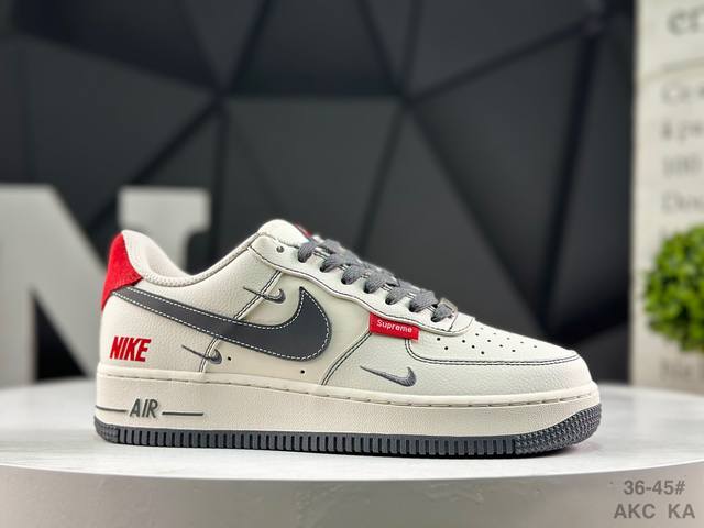 福利特价 耐克 Nk Air Force 1'07 Low 空军一号低帮休闲板鞋 #定制皮料 原楦原纸板 纯正空军版型 高清洁度 内置全掌气垫 货号：Ky889