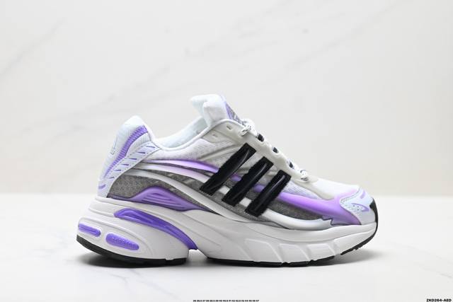 公司级Adidas Adistar Jellyfish 水母系列 阿迪达斯 时尚舒适 耐磨透气 低帮老爹鞋 以3D风格焕新演绎标志性三条纹 为造型添上点睛之笔