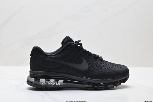 公司级Nike Air Max 2017 White pure platinum 系列耐克低帮百搭贾卡网面全掌气垫患者休闲运动慢跑鞋 货号:849560-009