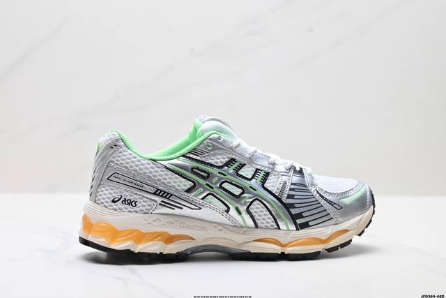 公司级Asics Gel-Kayano 12.1 亚瑟士 运动休闲透气专业跑鞋 采用工程弹性双层再生针织密度鞋面材质 后跟3D可视Gel缓震乳胶物料 升级Ff