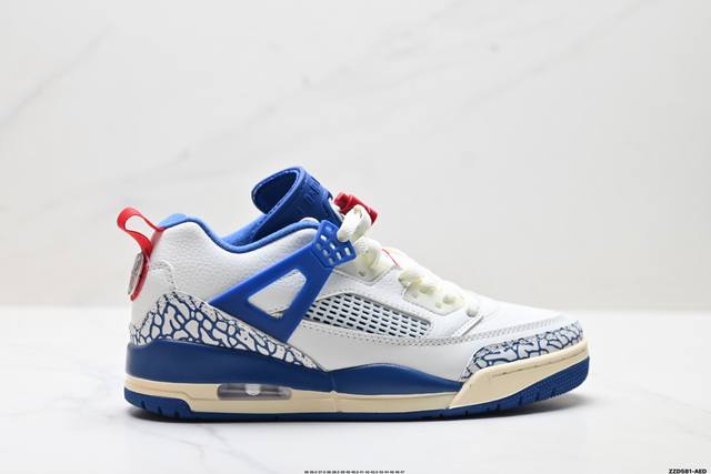 公司级Nike Air Jordan Spizike Low 耐克 舒适百搭 防滑耐磨 低帮 复古篮球鞋 完美鞋型打造 内原厂气垫 全新设计立体压纹原盒包装 货