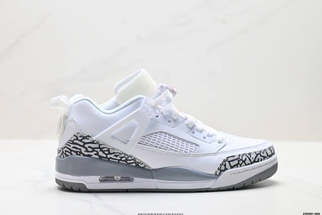 公司级Nike Air Jordan Spizike Low 耐克 舒适百搭 防滑耐磨 低帮 复古篮球鞋 完美鞋型打造 内原厂气垫 全新设计立体压纹原盒包装 货