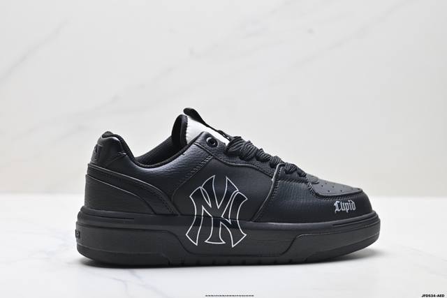 公司级Mlb Chunky Liner Denim 潮流百搭 厚底增高休闲鞋 防滑耐磨 低帮 老爹鞋 货号:3Asxca12N 尺码:35 36 36.5 37