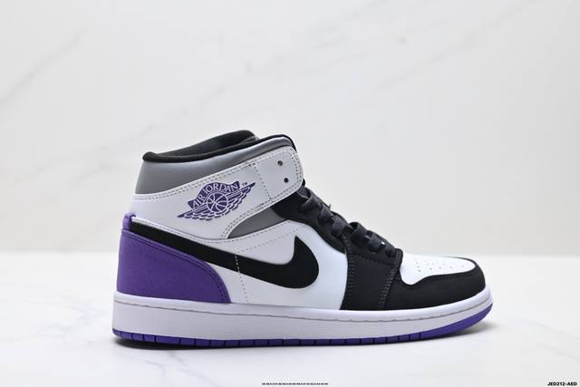 公司级Nike Air Jordan 1 Retro Mid Aj1乔丹一代中帮经典复古文化休闲运动篮球鞋 货号:852542-105 尺码:36 36.5 3