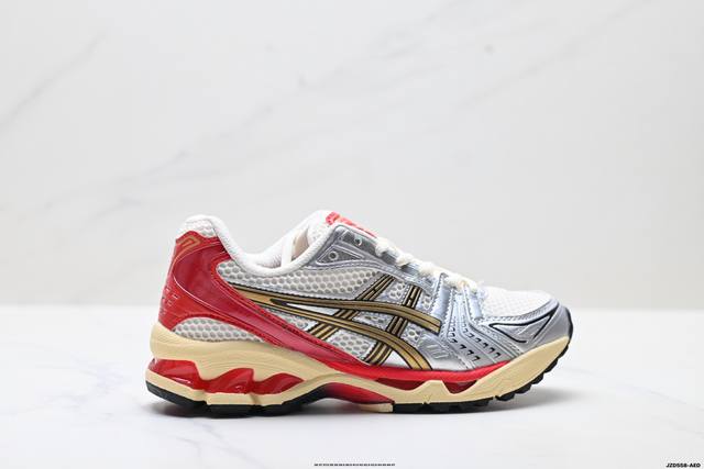 公司级Asics Gel-Kayano 14 亚瑟士 运动休闲透气专业跑鞋 采用工程弹性双层再生针织密度鞋面材质 后跟3D可视Gel缓震乳胶物料 升级Ff Bl