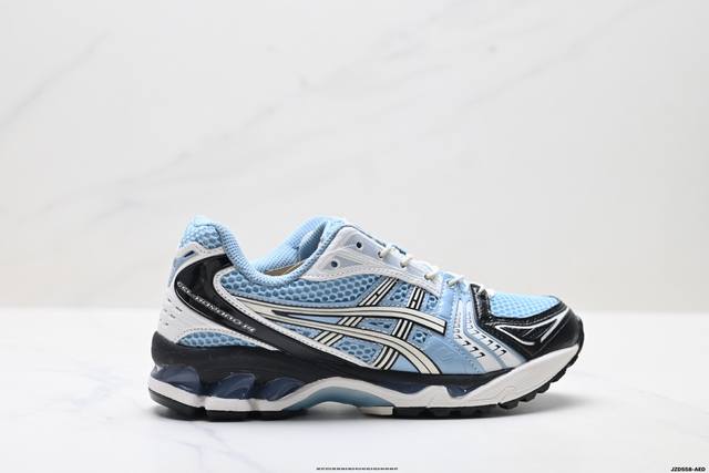 公司级Asics Gel-Kayano 14 亚瑟士 运动休闲透气专业跑鞋 采用工程弹性双层再生针织密度鞋面材质 后跟3D可视Gel缓震乳胶物料 升级Ff Bl