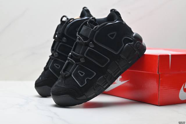 公司级耐克Nike Wmns Air More Uptempo Gs Barely Green 皮蓬初代系列经典高街百搭休闲运动文化篮球鞋美国队配色 货号:92