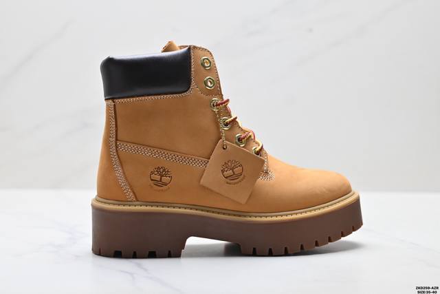 公司级Timberland添柏岚 premium 皮革 耐磨增高舒适 高筒户外靴 由10061经典黄靴衍生出的防水高帮黄靴 使用同样耐用优质的真皮和考究的制鞋工