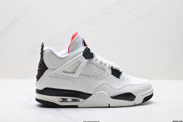 纯原Nike Air Jordan 4 Retro 耐克迈克尔 乔丹Aj4代中帮复古休闲运动文化篮球鞋 原厂材料Tpu超Q弹网格材质 缜密拉帮及中底钢印细节 组
