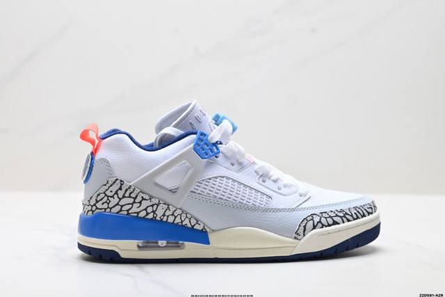 公司级Nike Air Jordan Spizike Low 耐克 舒适百搭 防滑耐磨 低帮 复古篮球鞋 完美鞋型打造 内原厂气垫 全新设计立体压纹原盒包装 货