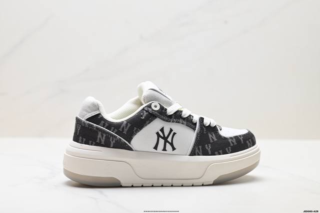 公司级Mlb Chunky Liner Denim 潮流百搭 厚底增高 牛仔舒适休闲鞋 防滑耐磨 低帮 老爹鞋 货号:3Asxm016N 尺码:35 36 36