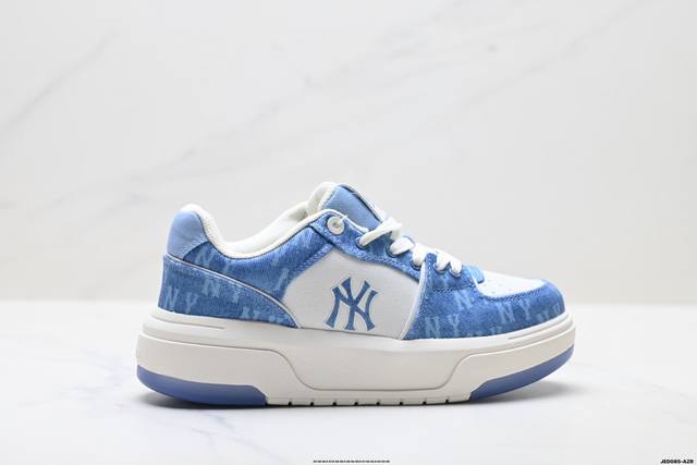公司级Mlb Chunky Liner Denim 潮流百搭 厚底增高 牛仔舒适休闲鞋 防滑耐磨 低帮 老爹鞋 货号:3Asxm016N 尺码:35 36 36