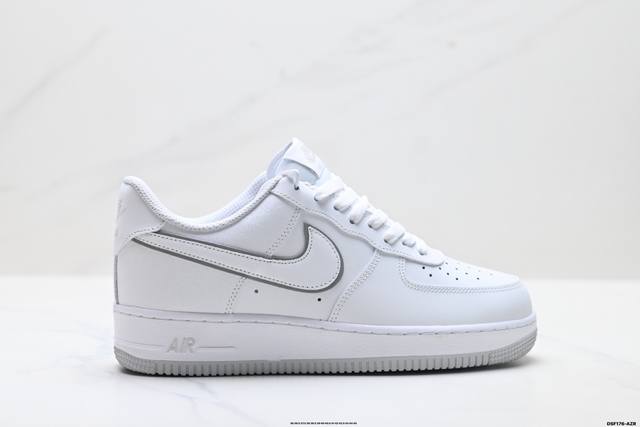 真标耐克Nike Air Force 1’07 空军一号低帮百搭休闲运动板鞋。柔软、弹性十足的缓震性能和出色的中底设计，横跨复古与现代的外型结合，造就出风靡全球