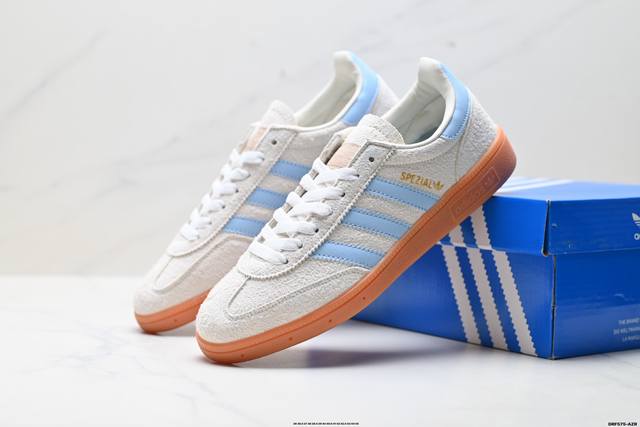 真标Adidas Handball Spezial 官方正确版本 阿迪达斯经典款 复古休闲板鞋 全鞋采用反毛皮制作 牛筋耐磨大底 承载青春情怀的板鞋 经典三条杠