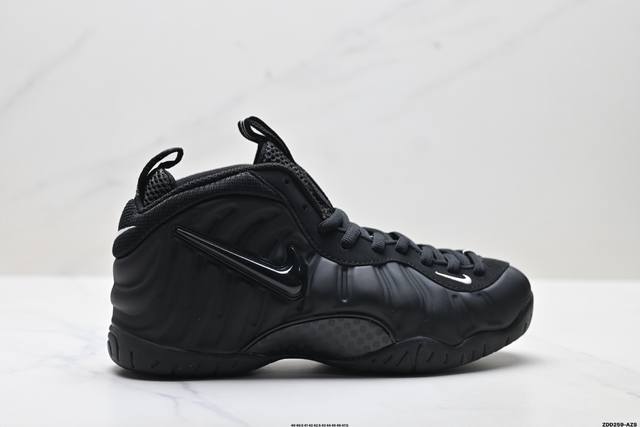 公司级Nike Air Foamposite One喷泡 中帮 复古篮球鞋 纯胶透明橡胶大底超强止滑 原楦纸板开发 鞋身流线型 原厂高强度抗扭定型后跟 内置高强