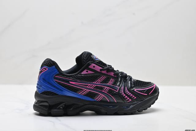 公司级Asics Gel-Kayano 14 亚瑟士 运动休闲透气专业跑鞋 采用工程弹性双层再生针织密度鞋面材质 后跟3D可视Gel缓震乳胶物料 升级Ff Bl