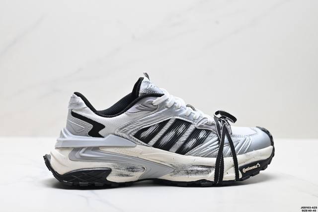 公司级Adidas Xlg Storm Edge 阿迪达斯 舒适 防滑 老爹鞋 鞋面由轻薄透气的网布制成 提供卓越的空气流通性能 中底使用品牌独有的Bounce